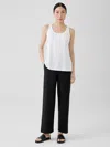 Eileen Fisher Stretch Jersey Knit Straight Pant In Black