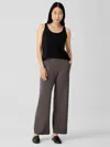 Eileen Fisher Stretch Jersey Knit Straight Pant In Brown