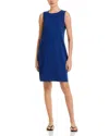 Eileen Fisher Stretch Jersey Knit Tank Dress In Blue