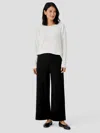 Eileen Fisher Stretch Jersey Knit Wide-leg Pant In Black