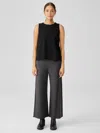 Eileen Fisher Stretch Jersey Knit Wide-leg Pant In Black