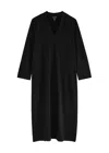 Eileen Fisher Stretch-jersey Midi Dress In Black