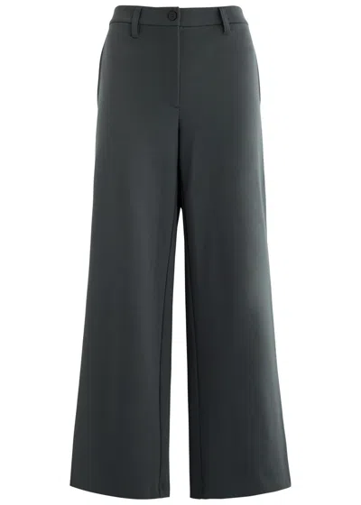 Eileen Fisher Stretch-jersey Trousers In Grey