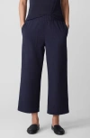 Eileen Fisher Stretch Jersey High Waisted Tapered Ankle Pants