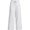 Eileen Fisher Stretch Organic Cotton Crop Wide Leg Pants