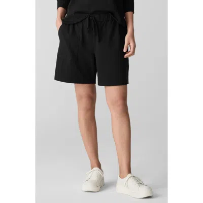 Eileen Fisher Stretch Organic Cotton Drawstring Shorts