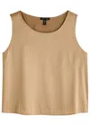 Eileen Fisher Stretch-silk Tank In Beige