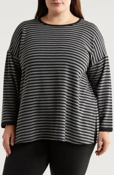 EILEEN FISHER EILEEN FISHER STRIPE LONG SLEEVE TOP