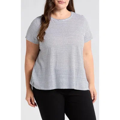 Eileen Fisher Stripe Organic Linen T-shirt