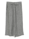 Eileen Fisher Stripe-printed Trousers In Black