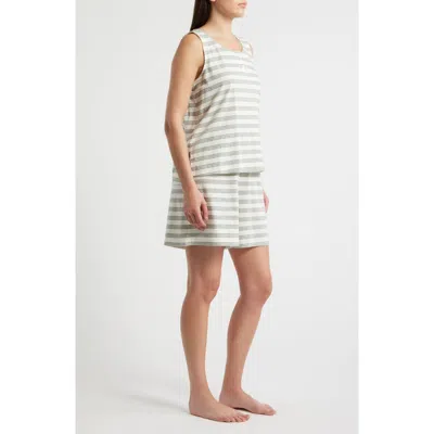 Eileen Fisher Stripe Short Pajamas In Multi
