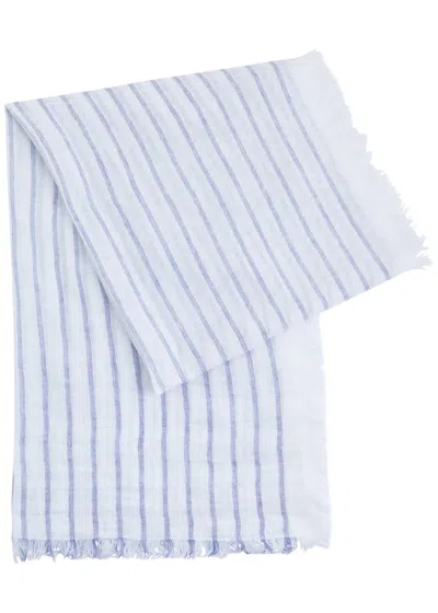 Eileen Fisher Striped Linen Scarf