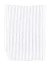 Eileen Fisher Striped Linen Scarf In White
