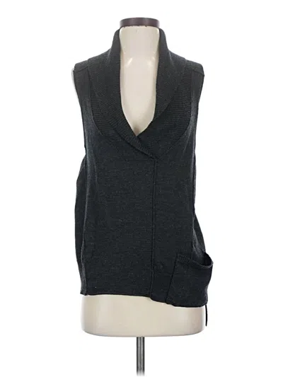 Pre-owned Eileen Fisher Sweater Vest In Gray