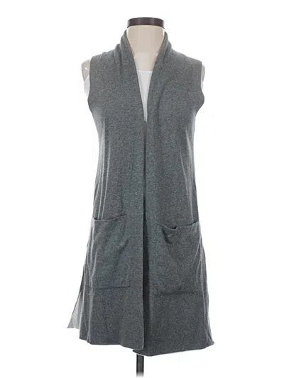 Pre-owned Eileen Fisher Sweater Vest In Gray