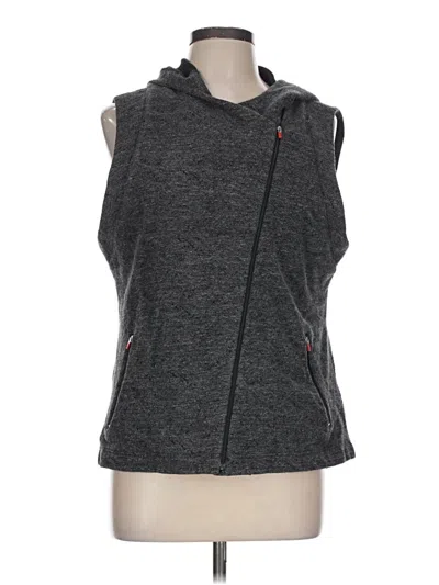 Pre-owned Eileen Fisher Sweater Vest In Gray