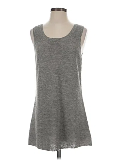 Pre-owned Eileen Fisher Sweater Vest In Gray