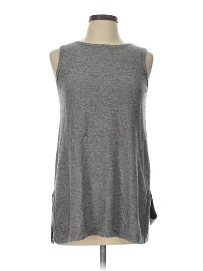 Pre-owned Eileen Fisher Sweater Vest In Gray