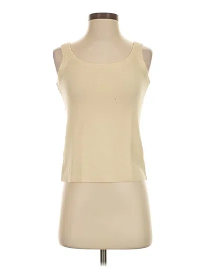 Pre-owned Eileen Fisher Sweater Vest In Ivory