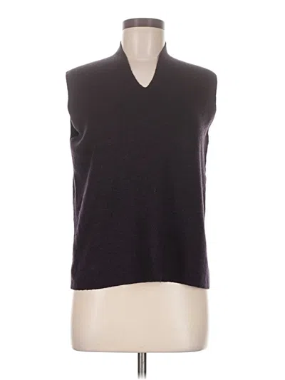 Pre-owned Eileen Fisher Sweater Vest In Purple
