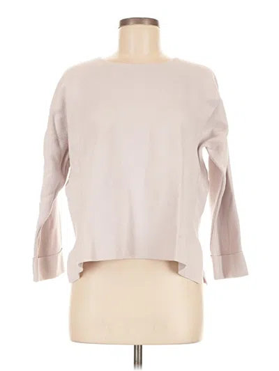 Pre-owned Eileen Fisher Sweatshirt In Tan