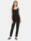 Eileen Fisher System Lightweight Viscose Jersey Tunic In Black