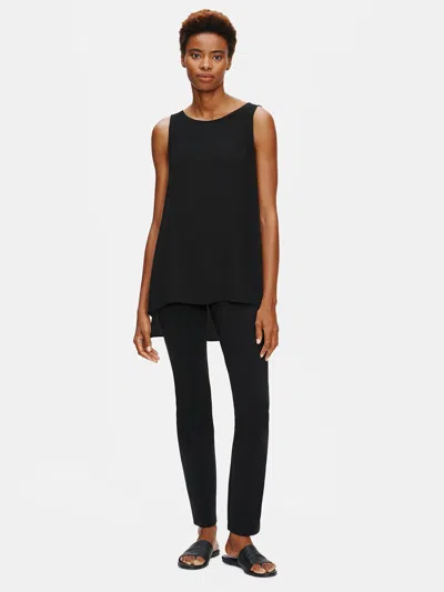Eileen Fisher System Stretch Ponte Slim Pant In Black