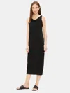 Eileen Fisher System Viscose Jersey Tank Dress In Black