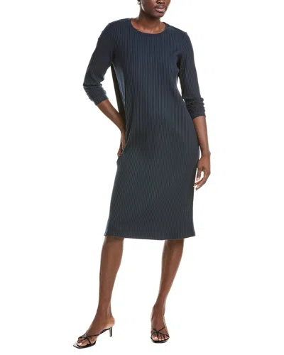 Eileen Fisher T-shirt Dress In Blue