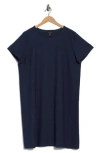 Eileen Fisher T-shirt Dress In Blue