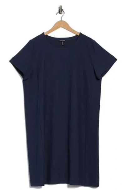 Eileen Fisher T-shirt Dress In Blue