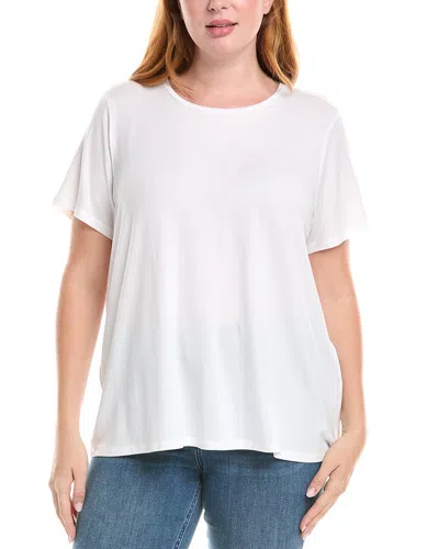 Eileen Fisher Plus Crewneck T-shirt In White