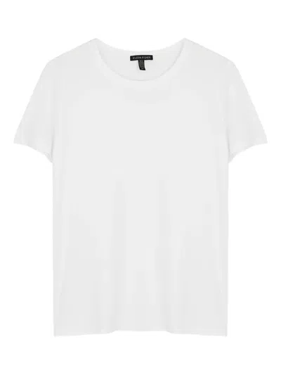 Eileen Fisher T Sys Viscose Jersey In White