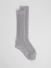 Eileen Fisher Tall Rib Slouch Sock In Gray