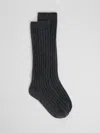 Eileen Fisher Tall Rib Slouch Sock In Blue