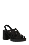 Eileen Fisher Tally Strappy Slingback Platform Sandal In Black