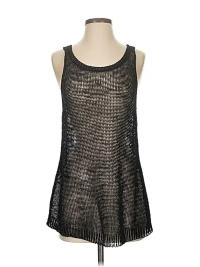 Pre-owned Eileen Fisher Tank Top Black Halter Neckline Tops