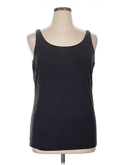 Pre-owned Eileen Fisher Tank Top Black Halter Neckline Tops
