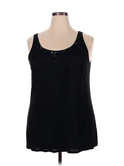 Pre-owned Eileen Fisher Tank Top Black Halter Neckline Tops