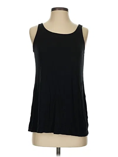 Pre-owned Eileen Fisher Tank Top Black Halter Neckline Tops
