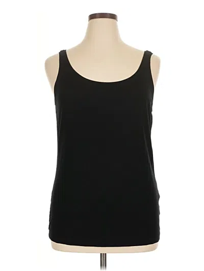 Pre-owned Eileen Fisher Tank Top Black Strapless Neckline Tops