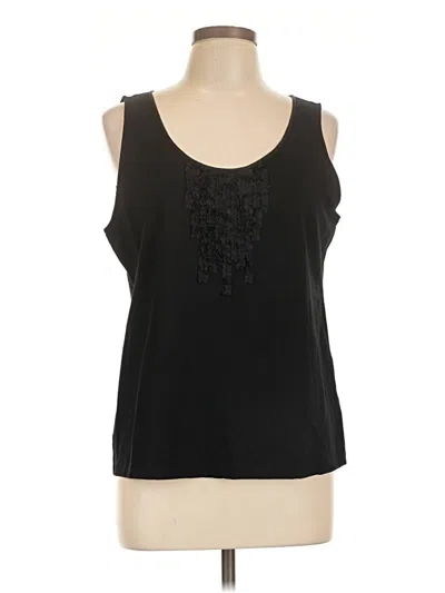 Pre-owned Eileen Fisher Tank Top Black Strapless Neckline Tops