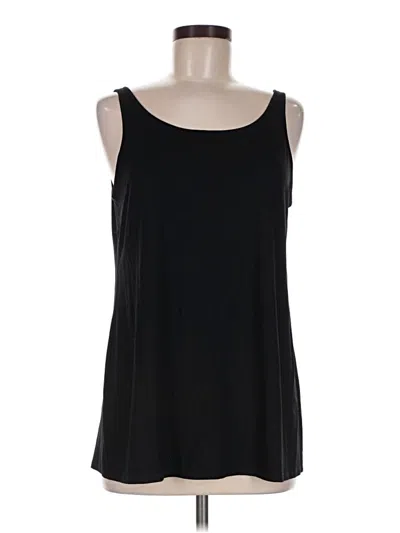 Pre-owned Eileen Fisher Tank Top Black Strapless Neckline Tops