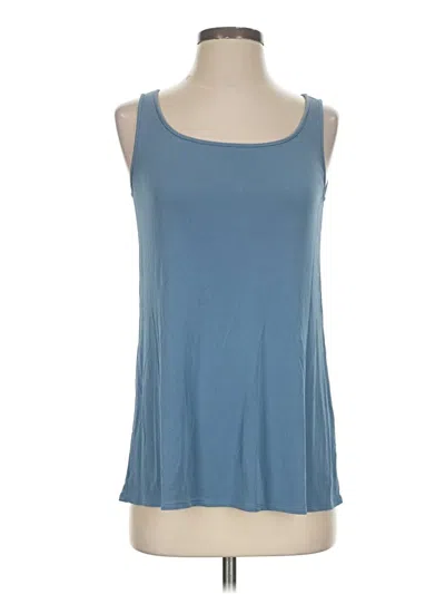 Pre-owned Eileen Fisher Tank Top Blue Strapless Neckline Tops