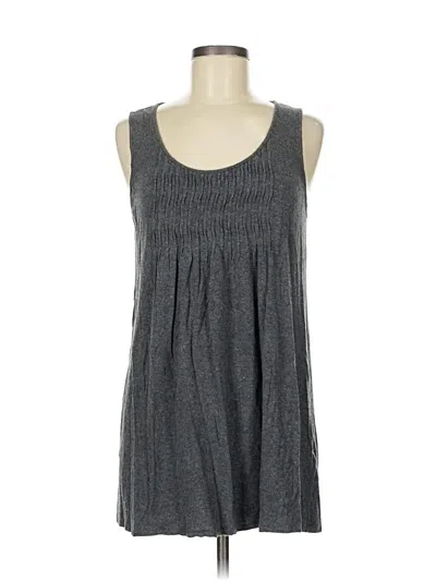 Pre-owned Eileen Fisher Tank Top Gray Strapless Neckline Tops