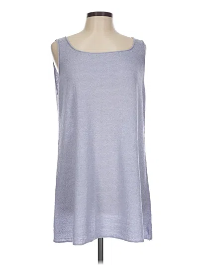 Pre-owned Eileen Fisher Tank Top Gray Strapless Neckline Tops