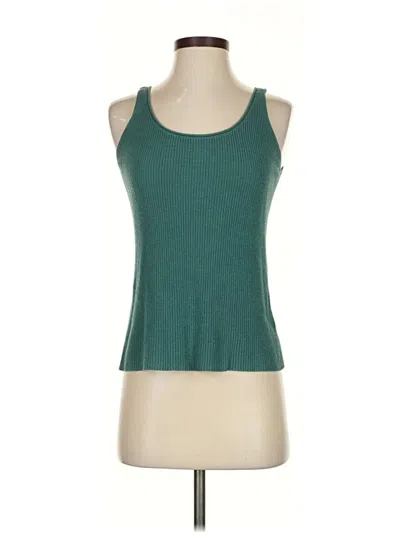 Pre-owned Eileen Fisher Tank Top Green Halter Neckline Tops