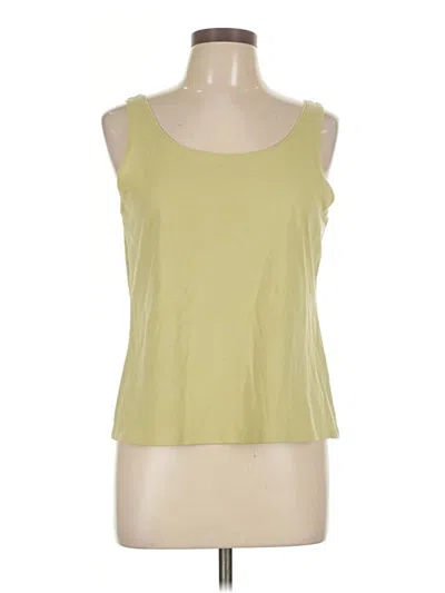 Pre-owned Eileen Fisher Tank Top Green Strapless Neckline Tops