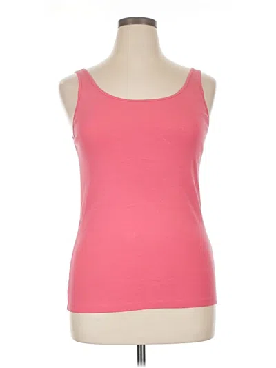 Pre-owned Eileen Fisher Tank Top Pink Strapless Neckline Tops