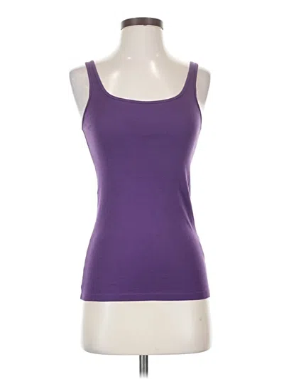 Pre-owned Eileen Fisher Tank Top Purple Strapless Neckline Tops